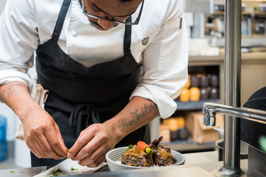 Chef Kwame in Action. Photo by Rey Lopez.