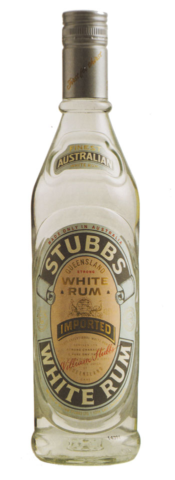 Stubbs White Rum bottle