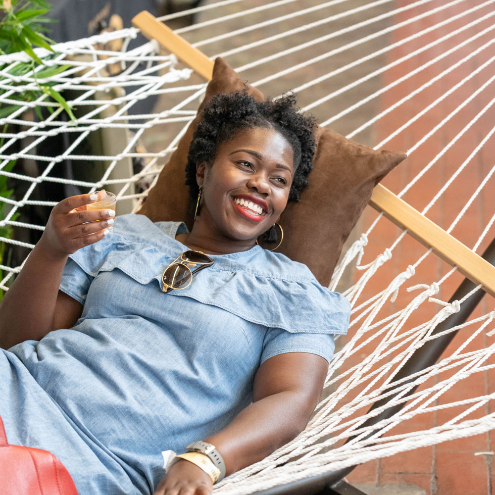 A hammock in Brooklyn