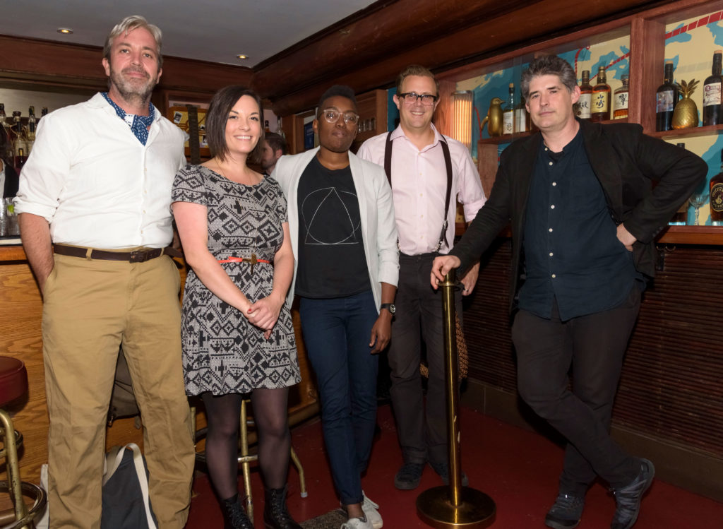 The all-stars, l. to r.: St. John Frizell, Eryn Reece, Shannon Mustipher, Jim Kearns, Dave Arnold. Photo by Kaddy Tsang Photography.