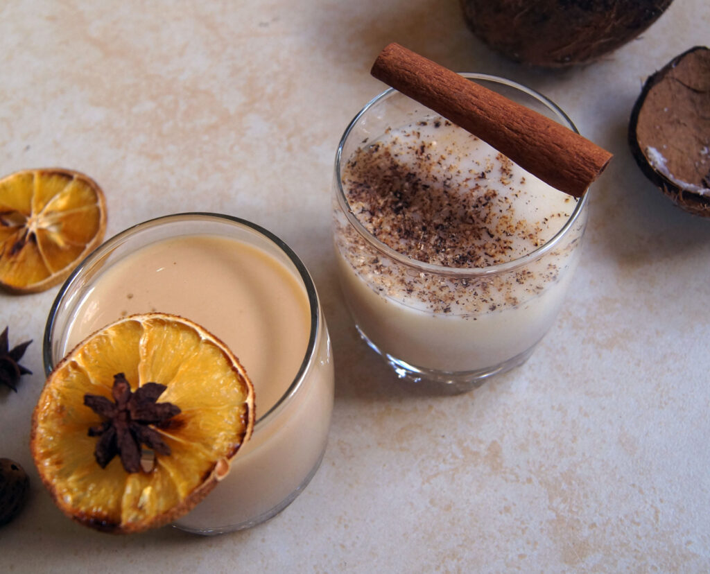Ponche de Creme and Coquito. Photo by Aneil Lutchman.